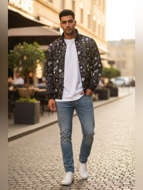 Kappa Other - Kappa Black and White Zip-Up Jacket